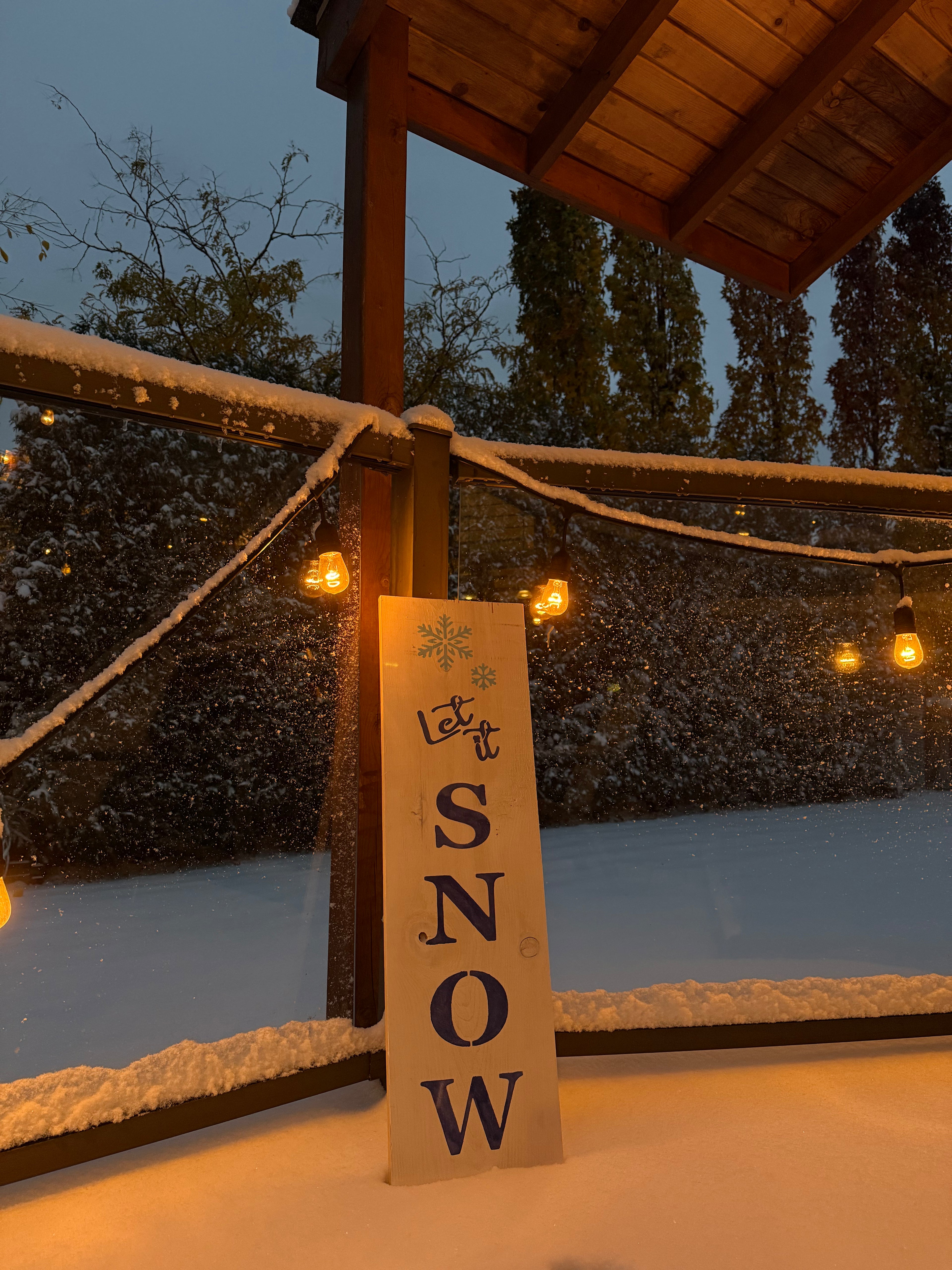 Let it snow sign