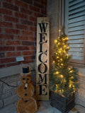 Welcome Sign Oak and Black