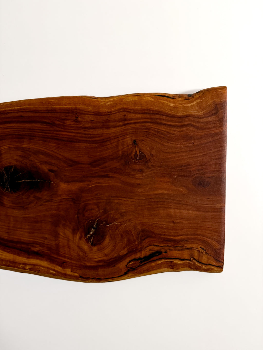 Knotty Apple Wood Serving/Cutting Tray