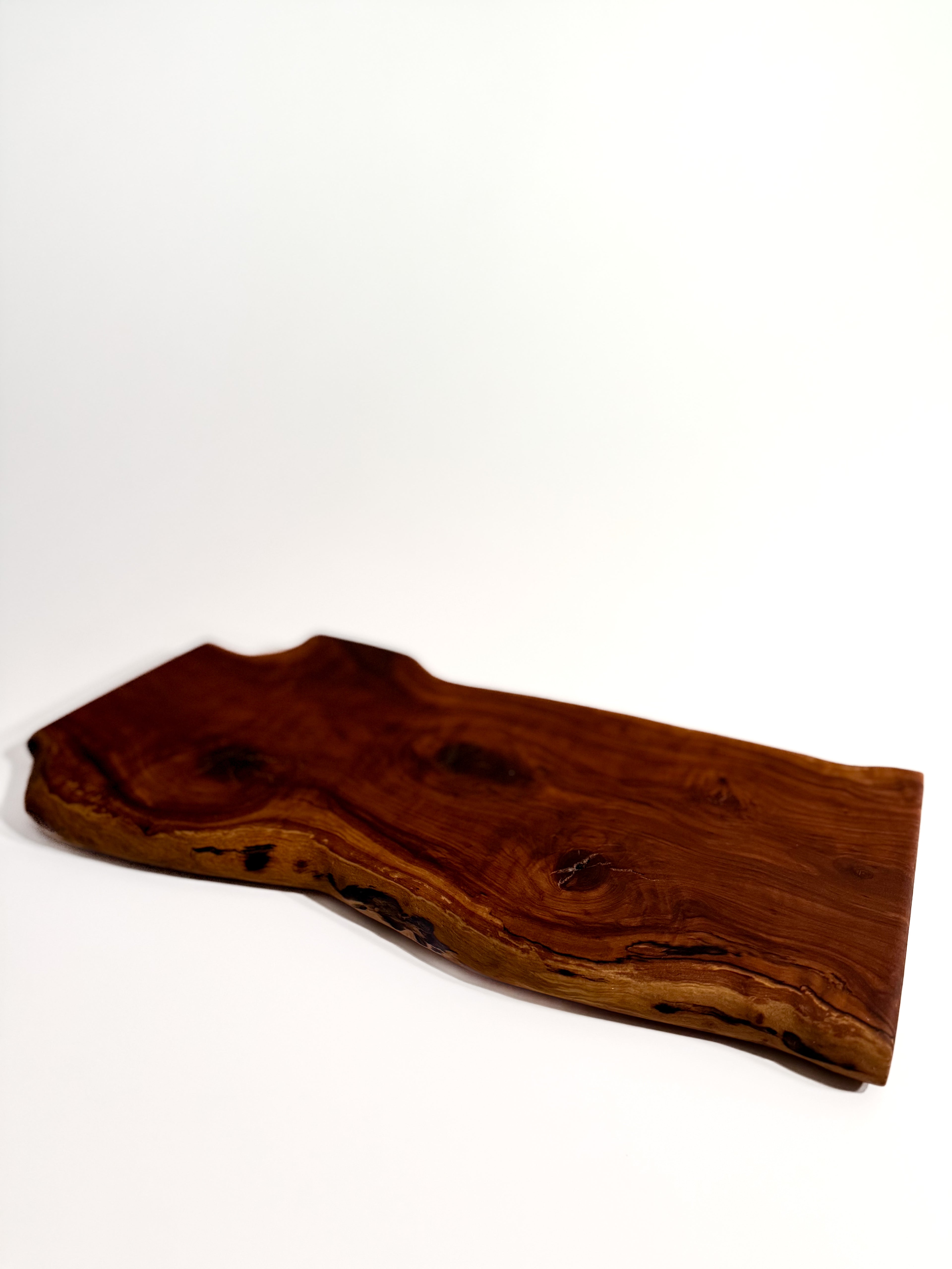 Knotty Apple Wood Serving/Cutting Tray