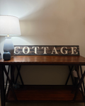 Cottage Sign- Chocolate and Suede